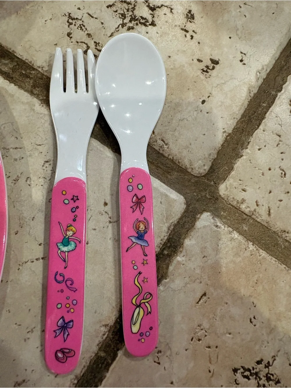 Pink Ballerina Kids Dinnerware Set by